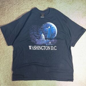 Vintage Washington D.C. Shirt Adult XL Capitol Building Black Fade Government